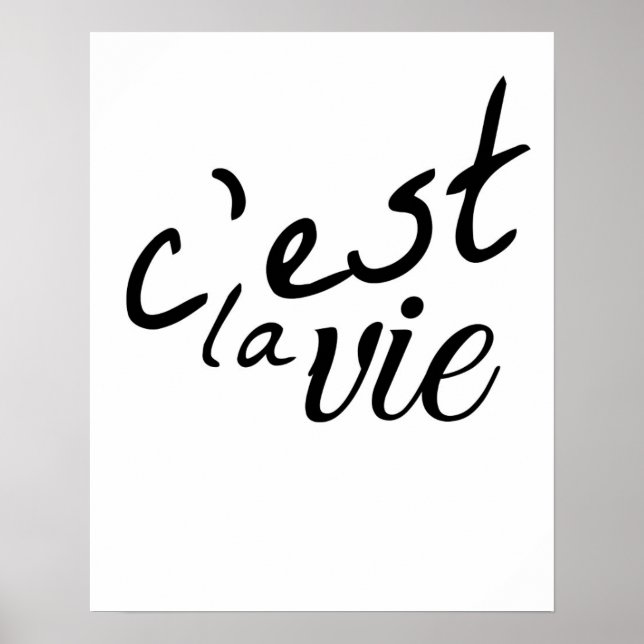 Póster C'est La Vie (Frente)