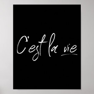 Poster C'est La Vie France Lover Francês