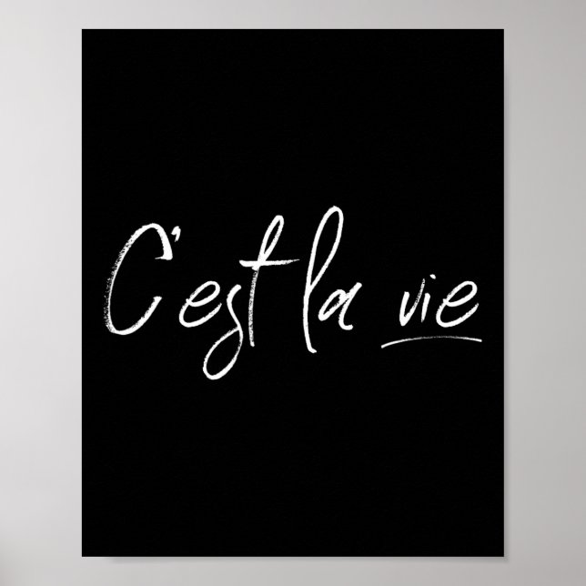 Poster C'est La Vie France Lover Francês (Frente)