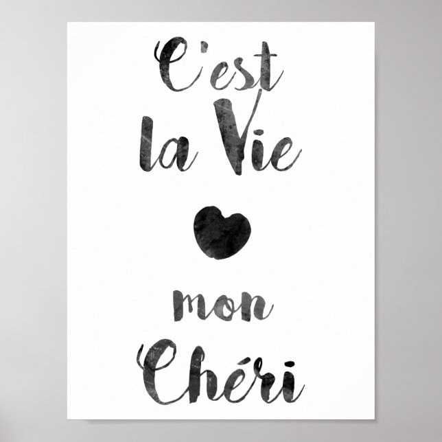 Póster C'est la Vie mon Cheri (Frente)