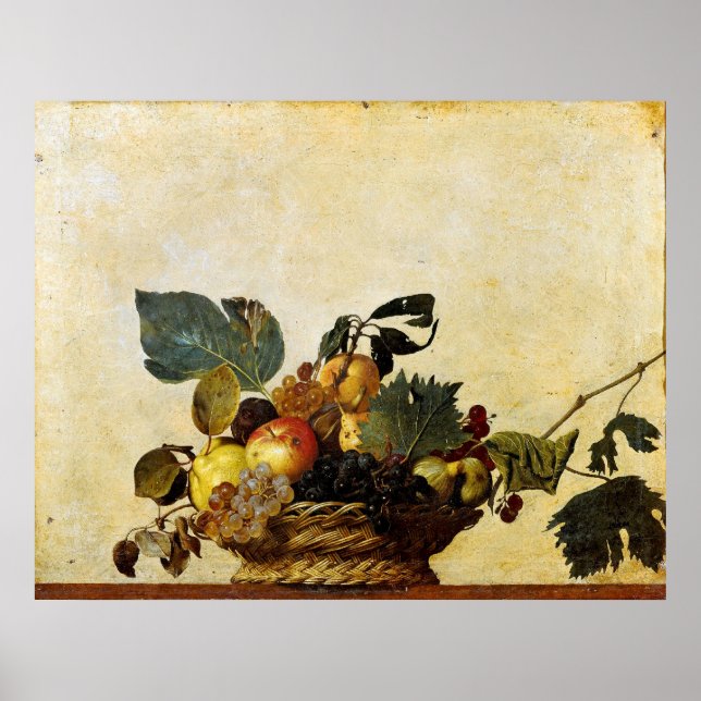 Poster Cesta com Fruta, Caravaggio (Frente)