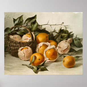 Póster Cesta das laranjas