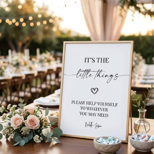 Poster Cesta de Banheiro de Casamento Elegante para Sinal