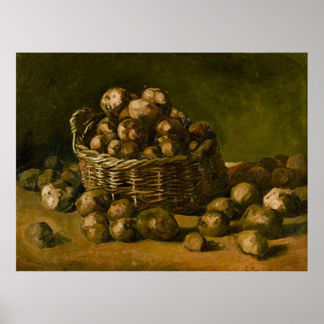 Poster Cesta de Batatas de Van Gogh (Frente)