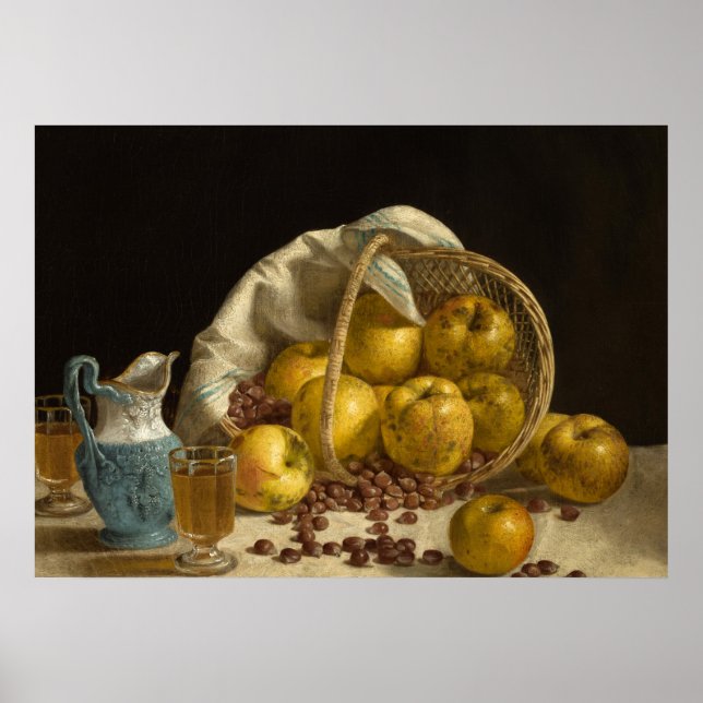 Poster Cesta de Fruta, 1857, por John Francis (Frente)