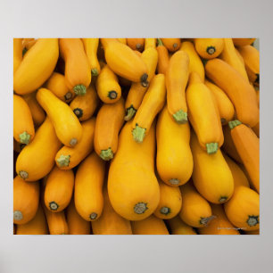 Póster Cesta do abobrinha amarelo