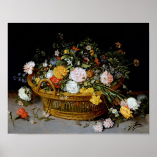 Poster Cesto das Flores, Jan Brueghel, o Mais Jovem