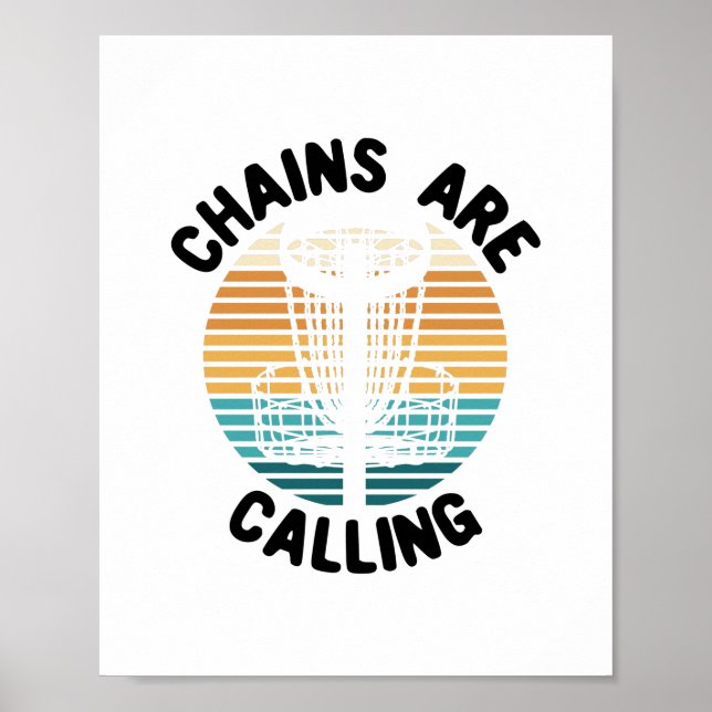 Poster Cesto de Golfe do Disco de Golf (Frente)