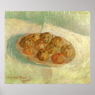 Póster Cesto de Maçãs Natureza-morta de Vincent van Gogh