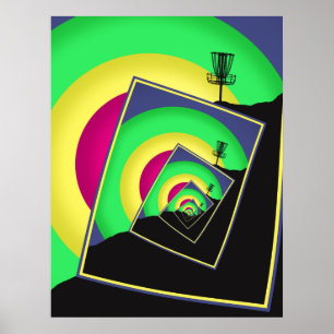 Poster Cestos de Golf de Disco Girando 5
