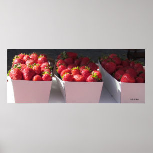 Poster - cestos de morango