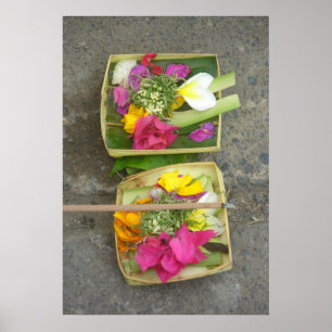 Poster Cestos de Oferta Balineses