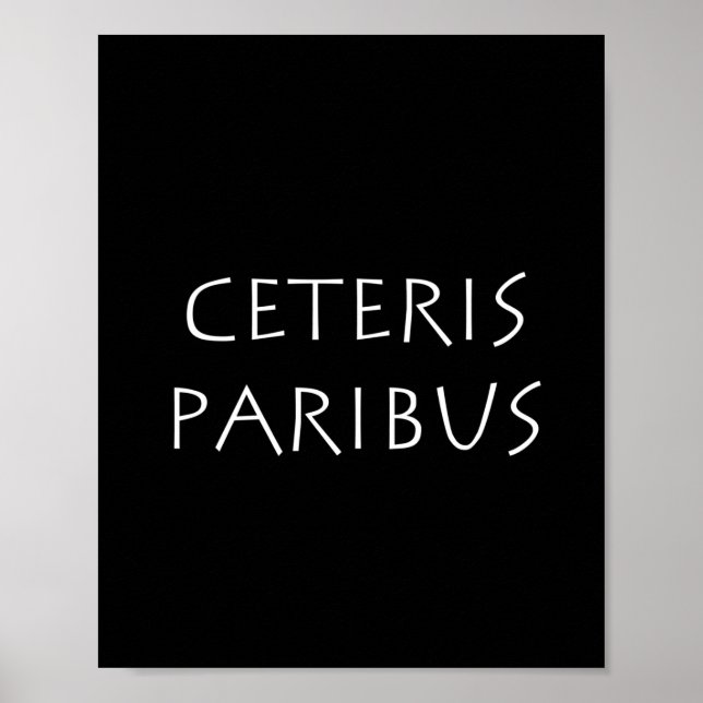 Poster Ceteris paribus (Frente)