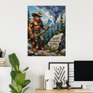 Poster Cético das Montanhas: Sabedoria da Floresta do Pé-