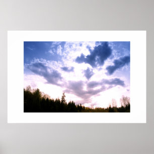 Póster Céu azul