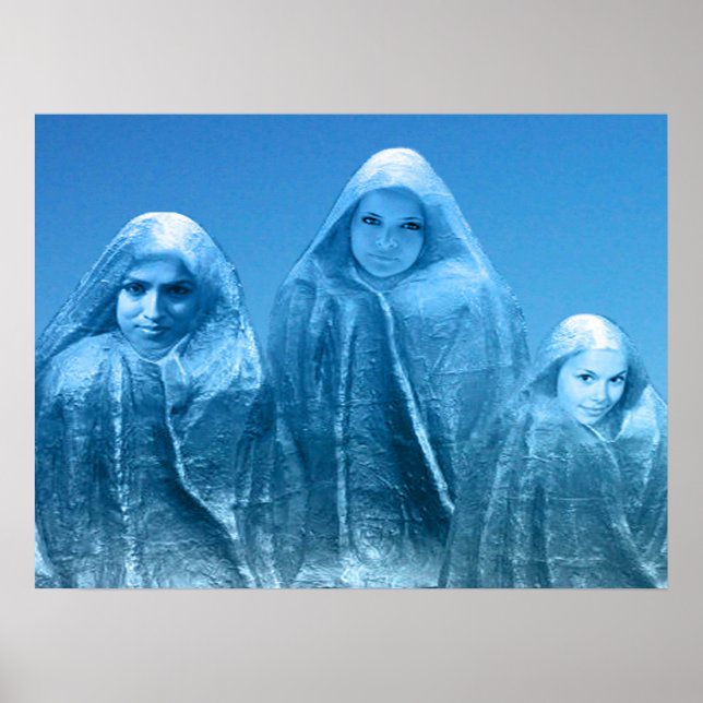 Poster Céu Azul Gelo (Frente)