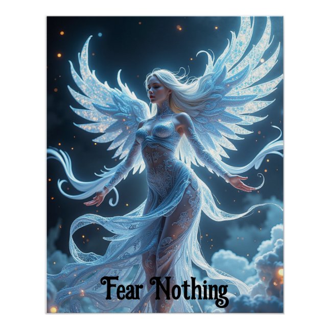 Póster Céu branco místico poster (Frente)