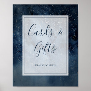 Poster Céu Celestial com Cartões de Quadro e Sinal de Pre