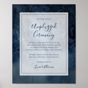 Poster Céu Celestial com Sinal de Cerimônia de Frame De