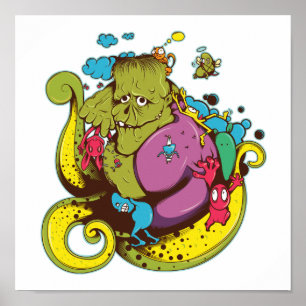 Póster céu de frankenstein no inferno