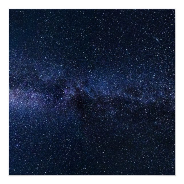 Póster Céu de Galáxia da Noite Estrelada Espaço Profundo  (Frente)