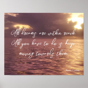Poster Céu de Oceano Tempestuoso Motivacional Poderoso