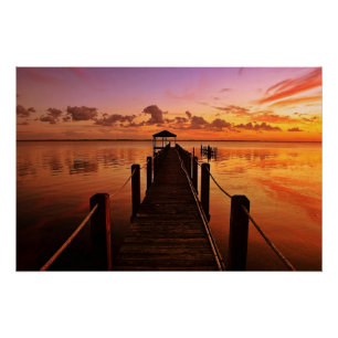 Póster Céu do por do sol