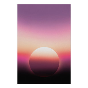 Póster Céu do pôr do sol colorido