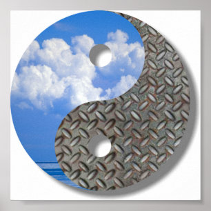 Póster céu e metal