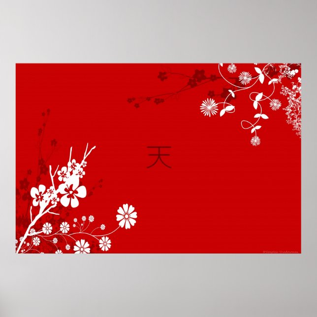 Póster Céu Floral (Frente)
