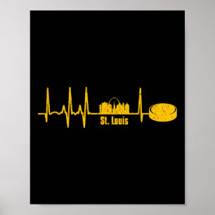 Poster Céu Noturno Antigo de St. Louis Missouri Batida do