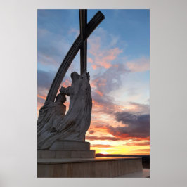 Poster Céu Noturno de Esztergom. Cartaz