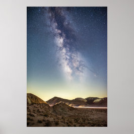 Poster Céu Noturno Estrelado Via Láctea
