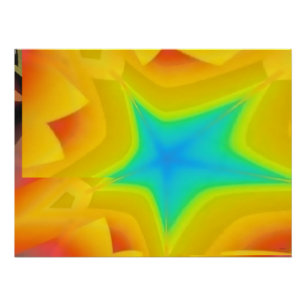 Póster Céu ouro - Ken Gage Abstrato Art