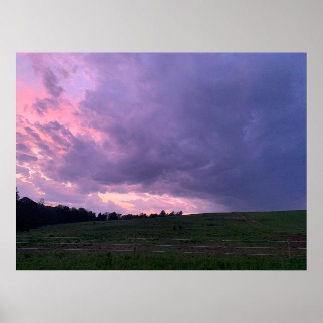 Poster Céu roxo (Frente)