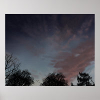 Céu solar de inverno com estrela