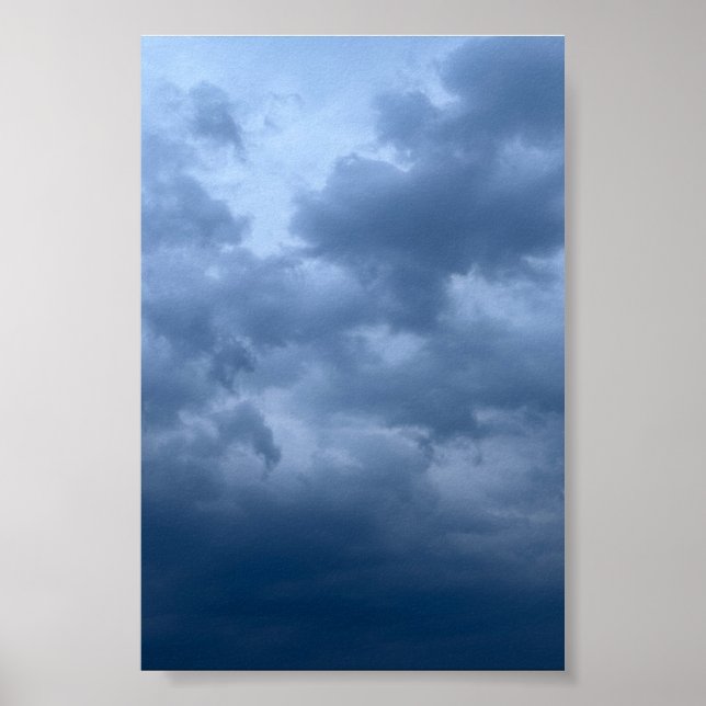 Poster Céu tempestuoso e sombrio, fotografia dramática de (Frente)