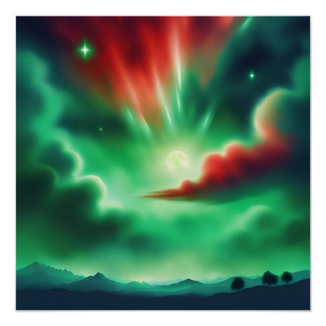 Póster céu verde (Frente)