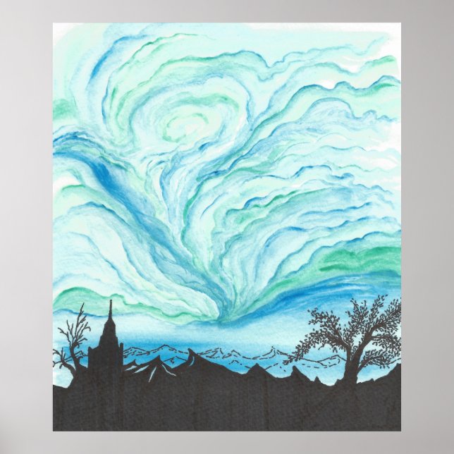 Póster Céu Verde Azul (Frente)