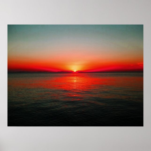 Póster Céu Vermelho à Noite (Frente)