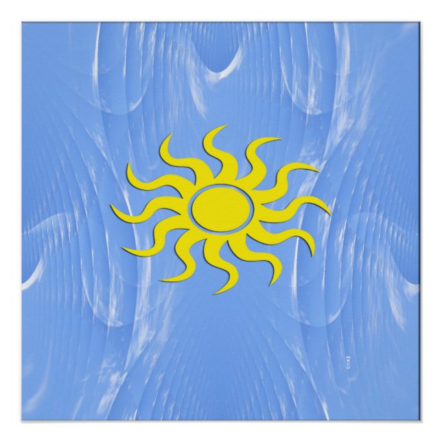Póster Céus &Azuis à frente (Frente)