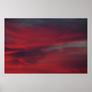 Poster Céus embebidos sangue