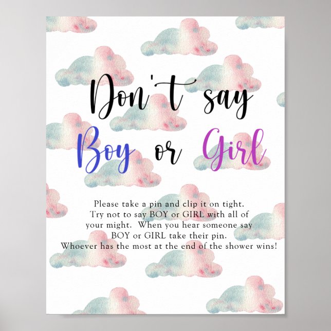 Poster Céus - Não diga menino ou menina (Frente)