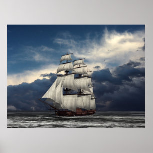 Póster Céus nebulosos