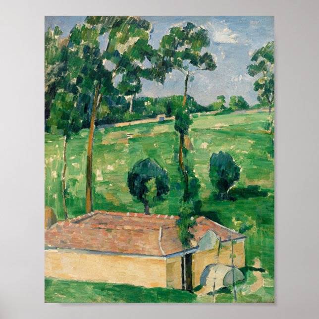 Poster Cezanne - A Primavera House (Frente)