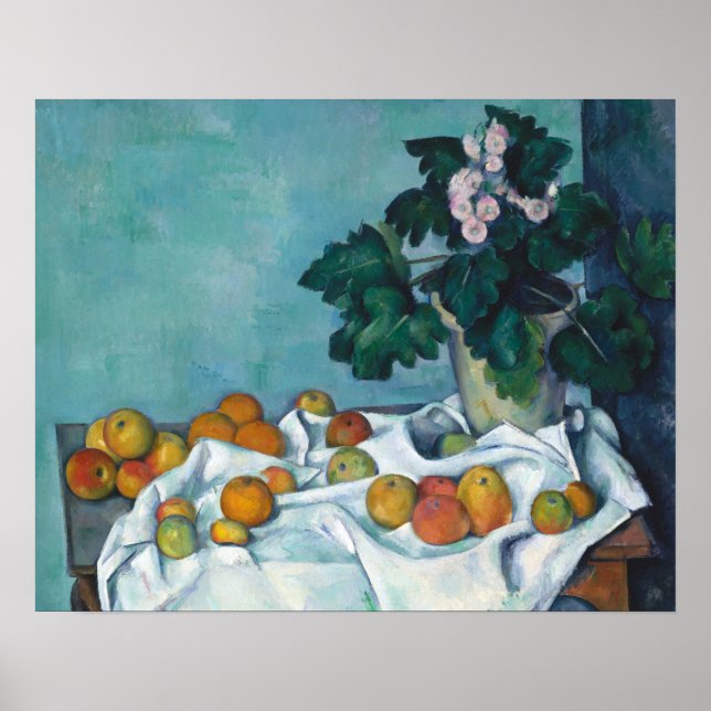 Poster Cezanne Apos impressionismo, Flores de Vida Estáti (Frente)