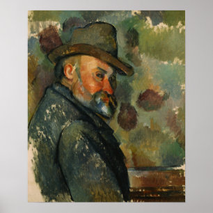 Poster Cézanne - Autorretrato Com Chapéu