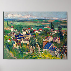 Poster Cezanne - Auvers, Vista Panorâmica