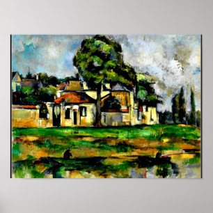 Poster Cezanne - bancos do Marne