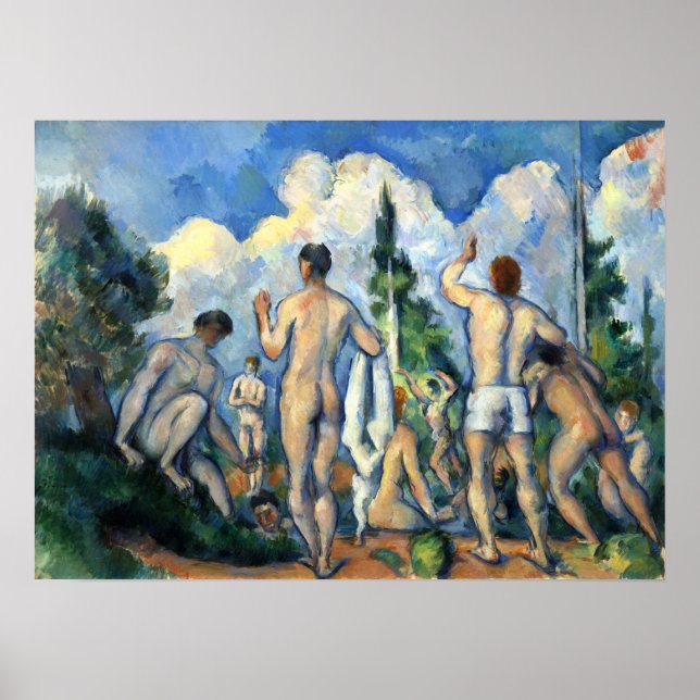 Poster Cézanne - Banhistas (Frente)